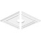 Ekena Millwork Diamond Architectural PVC Ceiling Medallion, 22"W x 14 5/8"H x 3"ID x 7 3/4"C x 1"P, Two-Piece CMP22X14DD2-03000 - alternate 3
